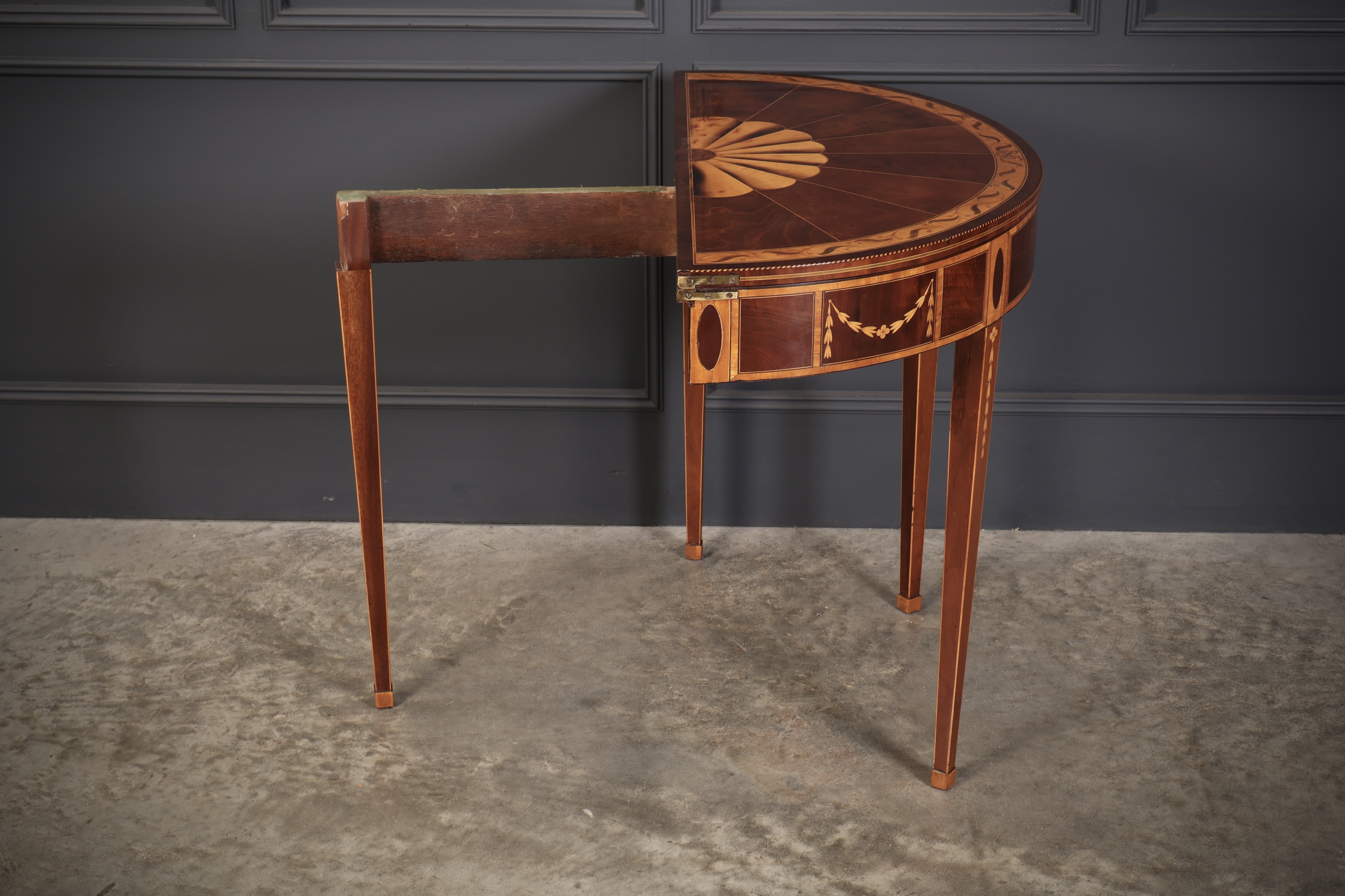 Rare 18th Century Marquetry Inlaid Tea Table - Image 13